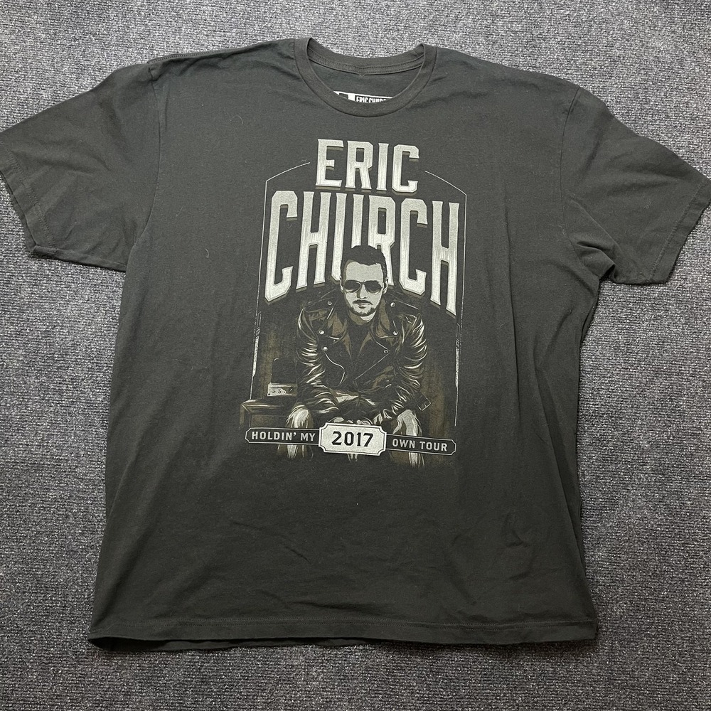 Eric Church Holdin' My Own Tour 2017 Shirt Mens 2XL Black Concert Tee T-Shirt